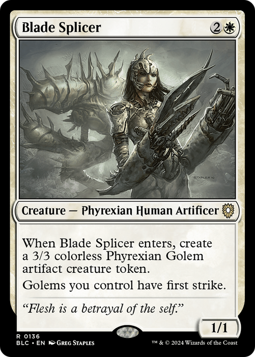 Blade Splicer (BLC-136) - Bloomburrow Commander - for just $0.08! 