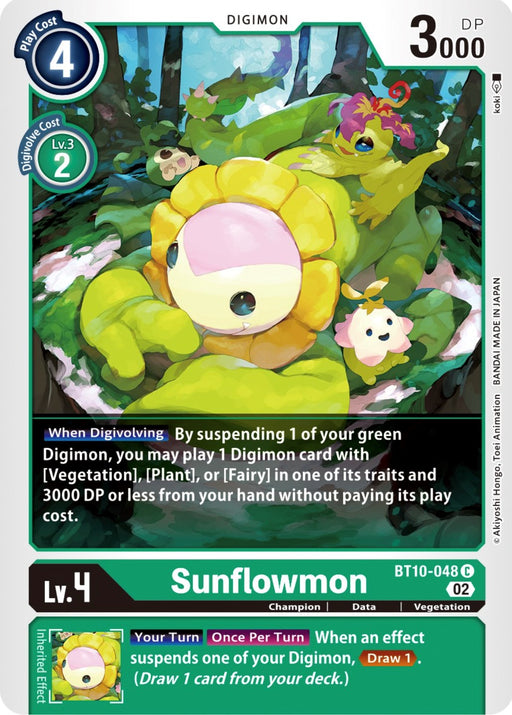 Sunflowmon [BT10-048] [Xros Encounter] - Just $0.09! Shop now at Retro Gaming of Denver