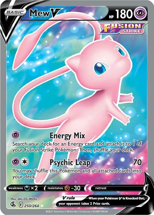 Mew V (250/264) [Sword & Shield: Fusion Strike] - for just $14.45! 