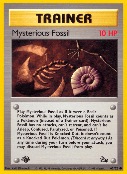 Mysterious Fossil (62/62) [Fossil 1st Edition] - for just $0.15! 