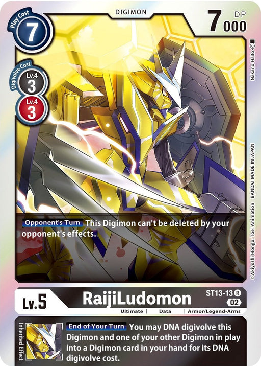 RaijiLudomon [ST13-13] [Starter Deck: Ragnaloardmon] - Just $0.09! Shop now at Retro Gaming of Denver