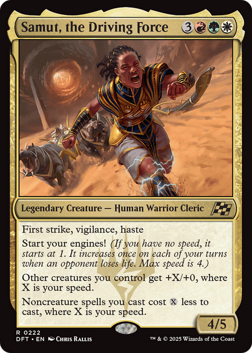 Samut, the Driving Force (DFT-222) - Aetherdrift Foil - for just $0.06! 