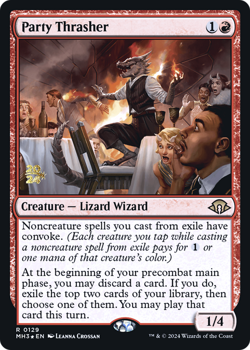 Party Thrasher (PRE-129) - Modern Horizons 3 Promos Foil - for just $0.45! 