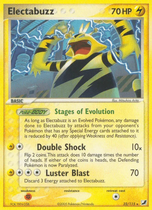 Electabuzz (22/115) [EX: Unseen Forces] - for just $0.80! 
