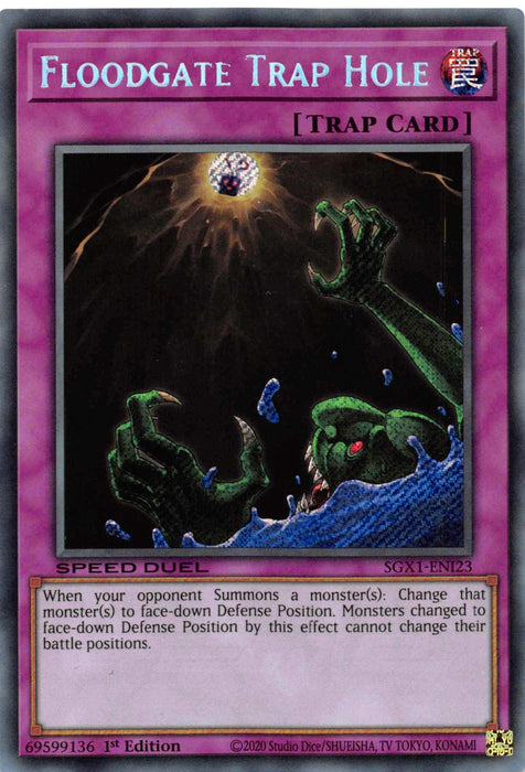 Floodgate Trap Hole [SGX1-ENI23] Secret Rare - for just $0.30! 