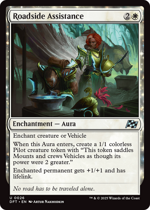 Roadside Assistance (DFT-026) - Aetherdrift: (enchantment) Foil - for just $0.03! 