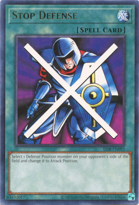 Stop Defense (25th Anniversary) [LOB-EN095] Rare - for just $0.20! 