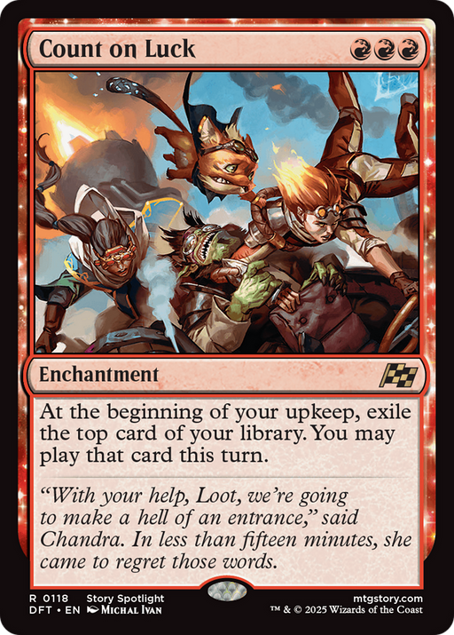 Count on Luck (DFT-118) - Aetherdrift: (enchantment) - for just $0.13! 