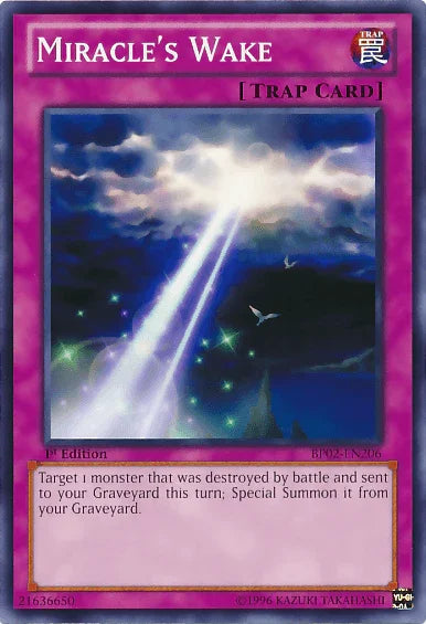 Miracle's Wake [BP02-EN206] Mosaic Rare - for just $0.10! 