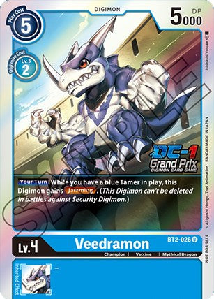 Veedramon [BT2-026] (DC-1 Grand Prix) [Release Special Booster Promos] - Just $16.80! Shop now at Retro Gaming of Denver