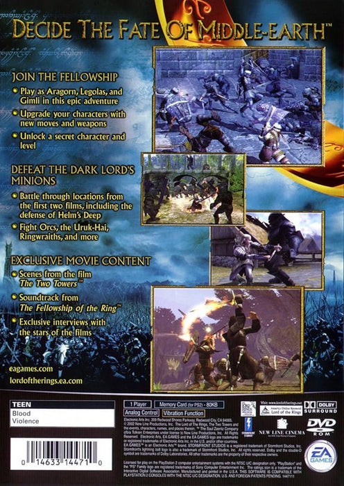 The Lord of the Rings: The Two Towers – PlayStation 2 (PS2) - for just $8.99! 