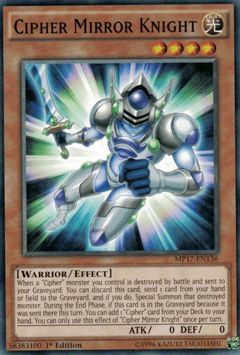Cipher Mirror Knight [MP17-EN136] Common - for just $0.10! 