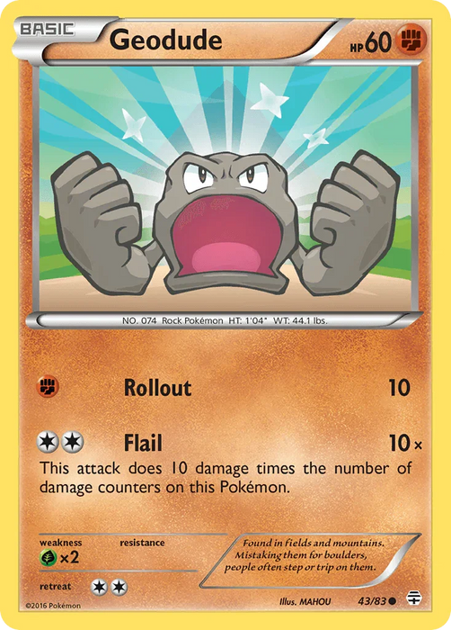 Geodude (43/83) [XY: Generations] - for just $0.10! 