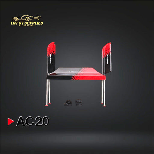 Mini-GT Paddock Service Tent Set ADVAN V1 1:64 MGTAC20 - for just $14.99! 