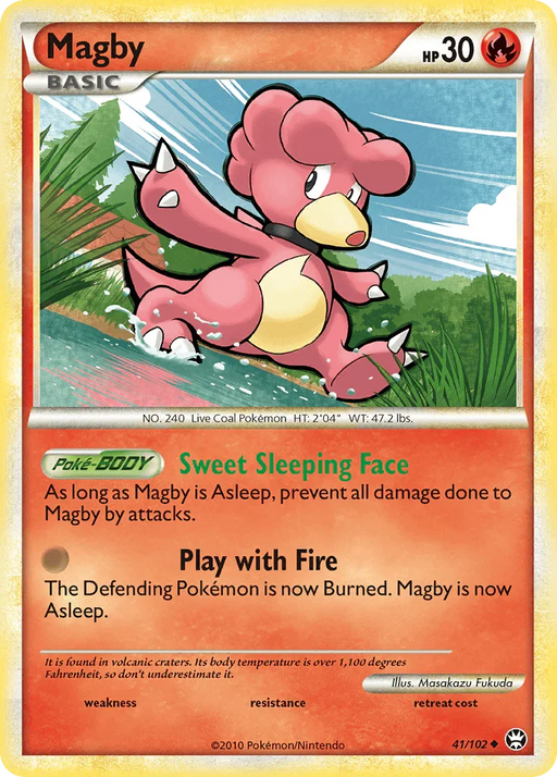 Magby (41/102) [HeartGold & SoulSilver: Triumphant] - for just $0.40! 