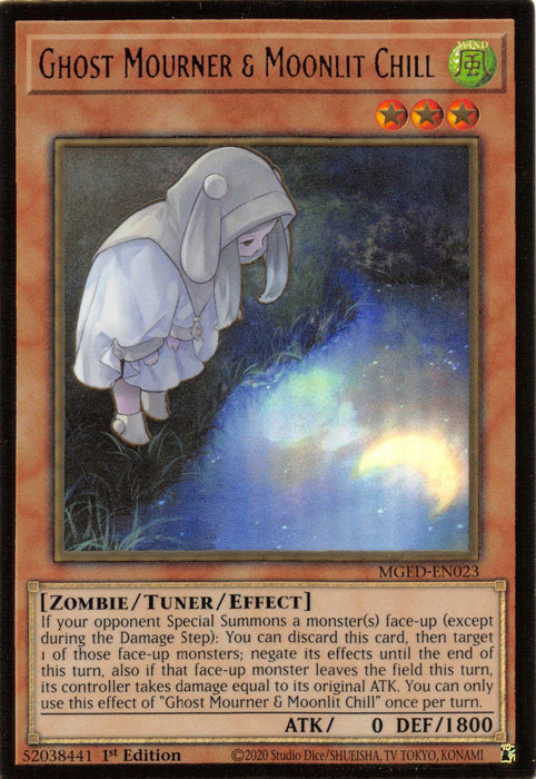 Ghost Mourner & Moonlit Chill (Alternate Art) [MGED-EN023] Gold Rare - for just $0.20! 