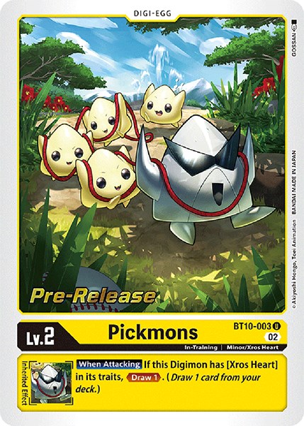 Pickmons [BT10-003] [Xros Encounter Pre-Release Cards] - Just $0.20! Shop now at Retro Gaming of Denver