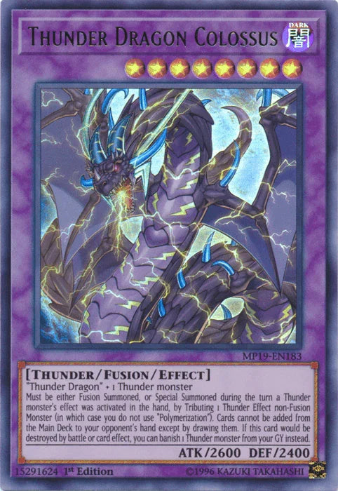 Thunder Dragon Colossus [MP19-EN183] Ultra Rare - for just $0.25! 