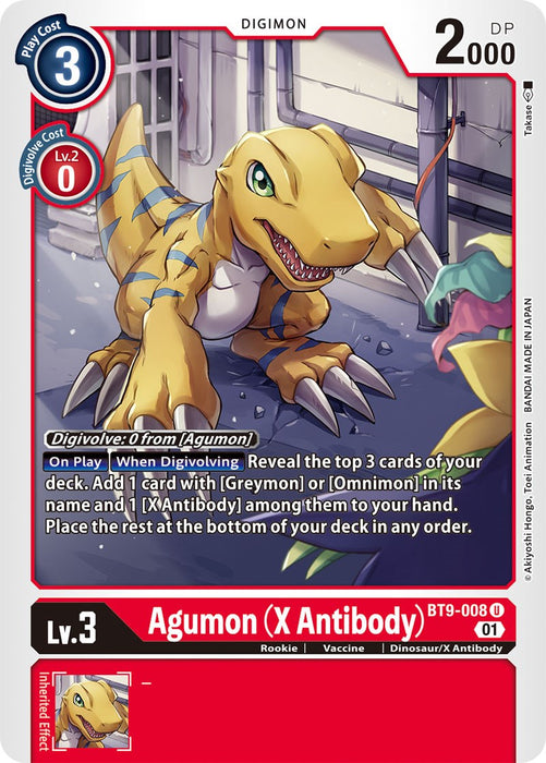 Agumon (X Antibody) [BT9-008] [X Record] - Just $0.30! Shop now at Retro Gaming of Denver