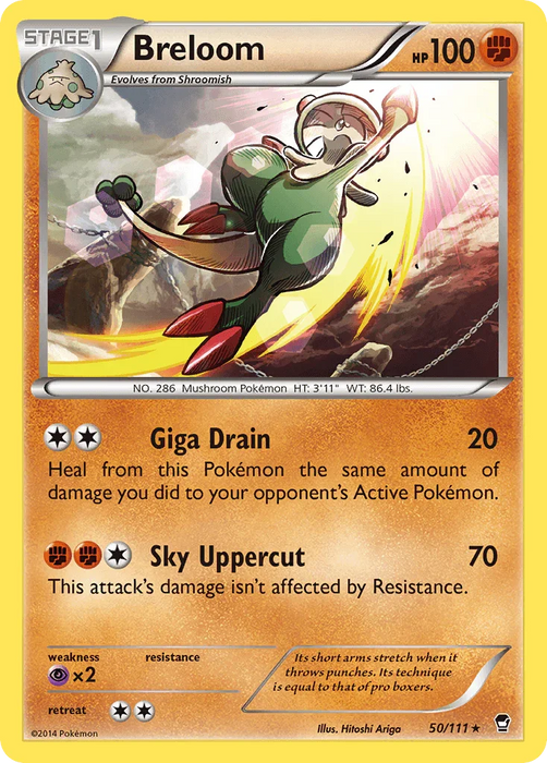 Breloom (50/111) [XY: Furious Fists] - for just $0.20! 