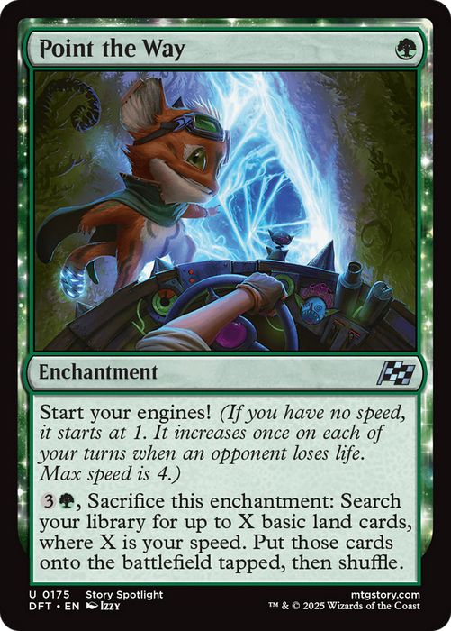 Point the Way (DFT-175) - Aetherdrift: (enchantment) Foil - for just $0.03! 