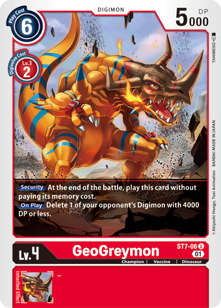 GeoGreymon [ST7-06] [Starter Deck: Gallantmon] - Just $0.09! Shop now at Retro Gaming of Denver