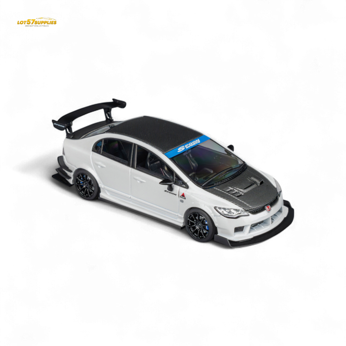 Microturbo Honda Civic Type R FD2 Spoon Sports Metallic White 1:64 - for just $39.99! 