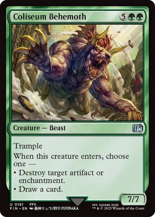 Coliseum Behemoth (FIN-181) - FINAL FANTASY Foil - for just $0.08! 