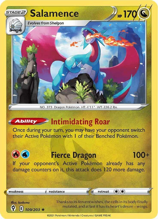 Salamence (109/203) [Sword & Shield: Evolving Skies] - for just $0.30! 