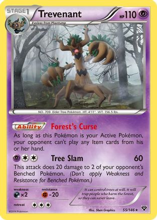 Trevenant 055/146 - XY Base Set Holofoil - for just $2.23! 