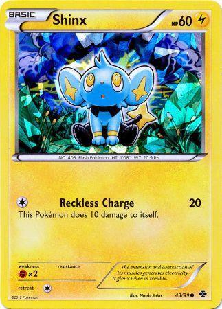 Shinx (43/99) (Cracked Ice Holo) (Blister Exclusive) [Black & White: Next Destinies] - for just $8.35! 