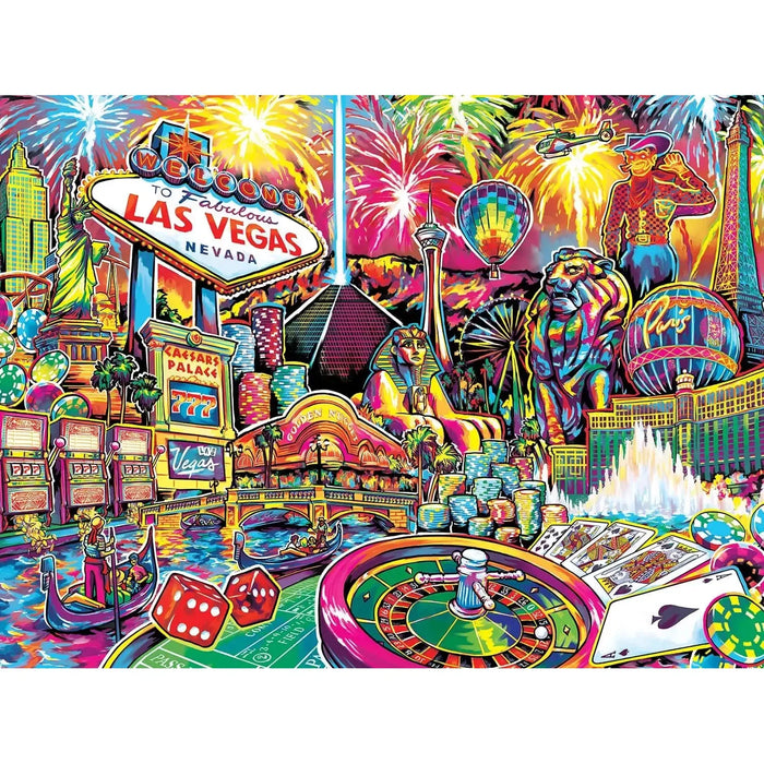 Greeting from Las Vegas 550 Piece Jigsaw Puzzle MasterPieces - for just $19.99! 