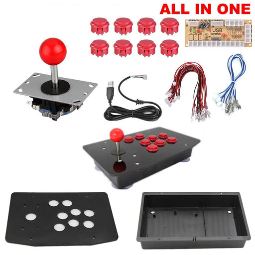 DIY PC Arcade Joystick Kits 2Pin Cable Acrylic Panel Case USB Button Unassembled - Just $59.99! Shop now at Retro Gaming of Denver