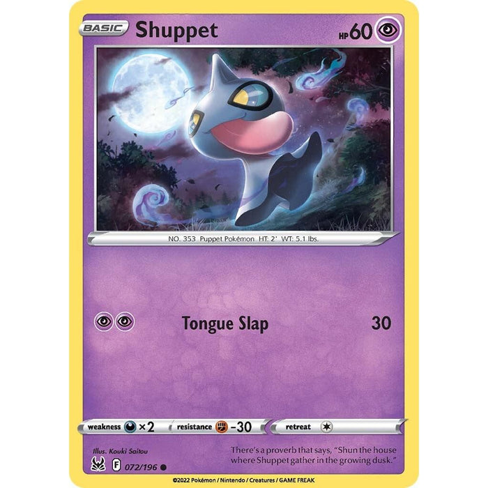 Shuppet (072/196) [Sword & Shield: Lost Origin] - Just $0.04! Shop now at Retro Gaming of Denver