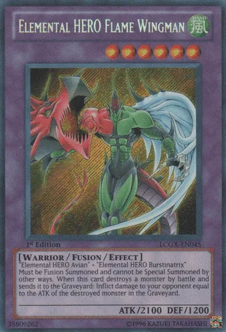 Elemental HERO Flame Wingman [LCGX-EN045] Secret Rare - for just $2.05! 
