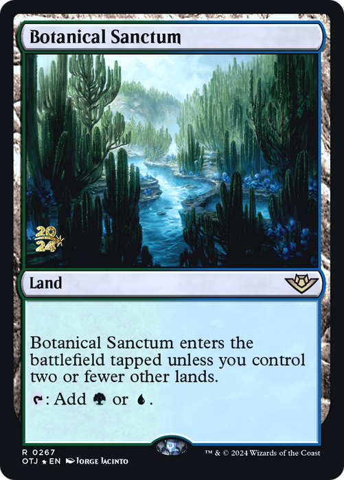Botanical Sanctum (PRE-267) - Outlaws of Thunder Junction Promos Foil - for just $0.45! 