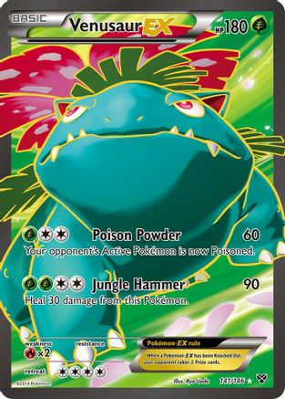 Venusaur EX (Full Art) 141/146 - XY Base Set Holofoil - for just $21.48! 