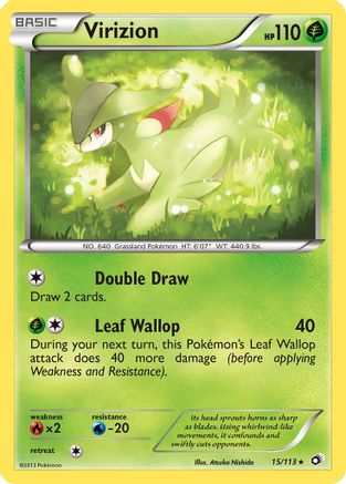 Virizion 015/113 - Legendary Treasures Holofoil - for just $0.50! 