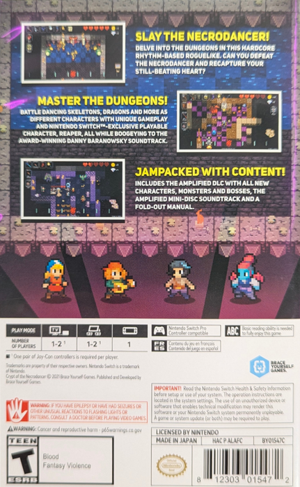 Crypt of The Necrodancer: Nintendo Switch Edition [Collector's Edition] – Nintendo Switch (NS) - for just $48.99! 