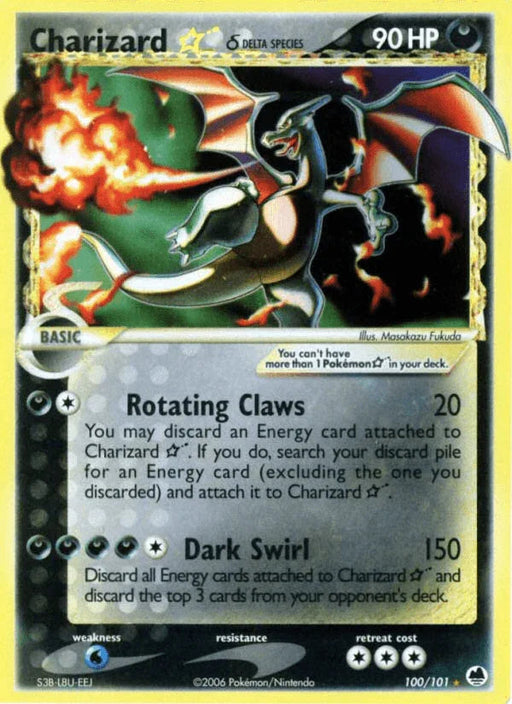Charizard Star (100/101) (Delta Species) [EX: Dragon Frontiers] - for just $1600! 