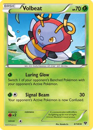 Volbeat 008/146 - XY Base Set Reverse Holofoil - for just $0.30! 