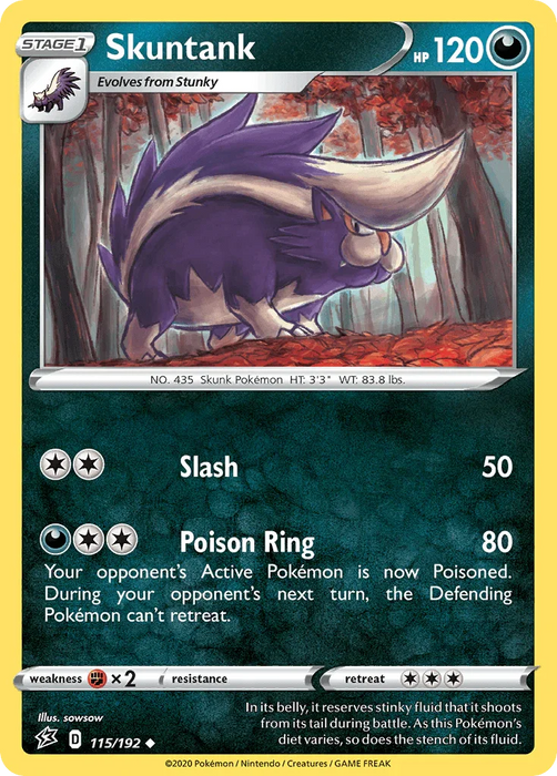 Skuntank (115/192) [Sword & Shield: Rebel Clash] - for just $0.10! 