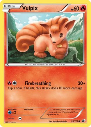 Vulpix 020/113 - Legendary Treasures - for just $0.20! 
