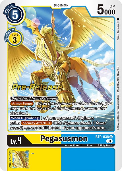 Pegasusmon [BT9-038] [X Record Pre-Release Promos] - Just $0.55! Shop now at Retro Gaming of Denver