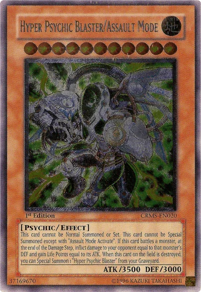 Hyper Psychic Blaster/Assault Mode [CRMS-EN020] Ultimate Rare - for just $3! 