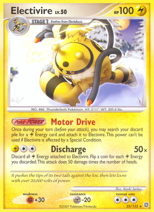 Electivire (25/132) [Diamond & Pearl: Secret Wonders] - Just $0.10! Shop now at Retro Gaming of Denver