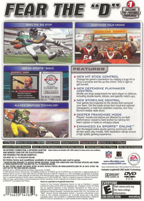 Madden NFL 2005 – PlayStation 2 (PS2) - for just $4.99! 