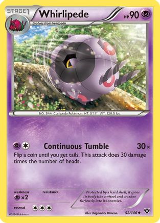 Whirlipede 052/146 - XY Base Set Reverse Holofoil - for just $0.28! 