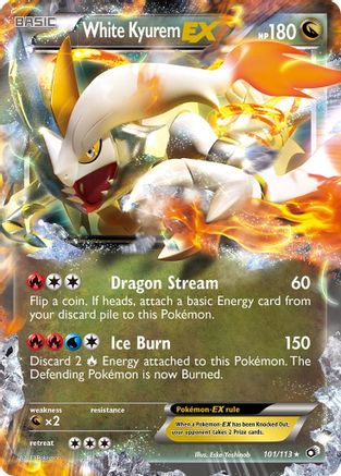 White Kyurem EX 101/113 - Legendary Treasures Holofoil - for just $1.32! 