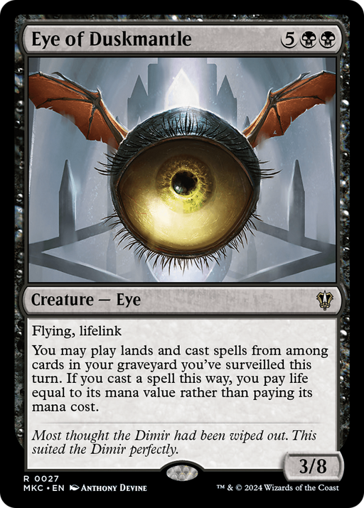 Eye of Duskmantle (MKC-027) - Murders at Karlov Manor Commander - for just $0.08! 